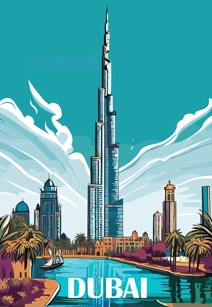 DubaiDreams Firmengründung & Nach Dubai auswandern - Dubai Illustration